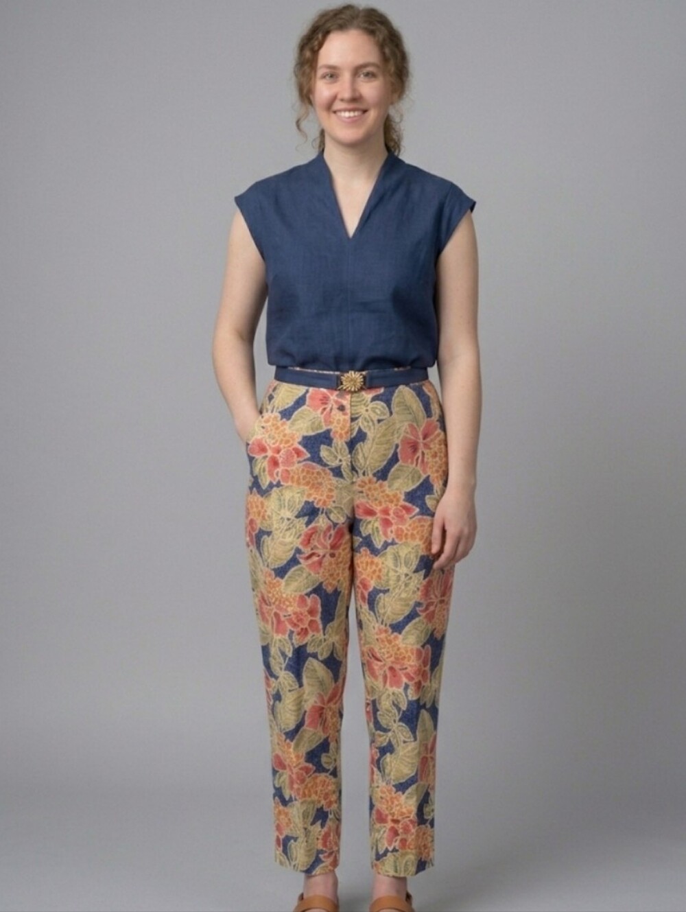 Vintage Talbots Petite Tropical Linen Blend Pants 8 New Coastal Boho Chic Pants